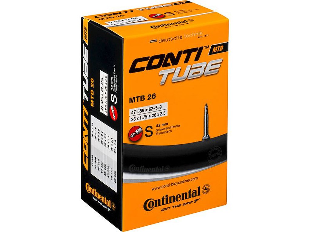 Continental 26 Slange 47 62-559 Med 42mm Racer Ventil Quot