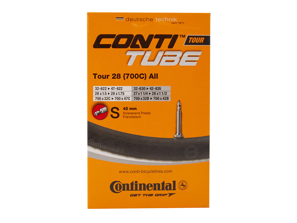 Continental Tour 28 All Cykelslange Str 700x32-47c 28 Quot      75-    Racerventil 42mm