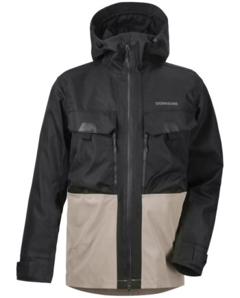 Didriksons Stig Herrejakke Black Beige Str