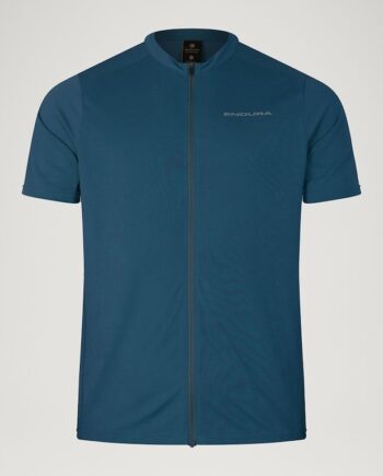 Endura Loop Zipped Jersey Cykeltrøje Korte ærmer Barra Blue