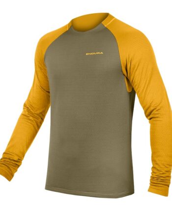 Endura Singletrack Crew Fleece Cykeltrøje Tweed Green Str