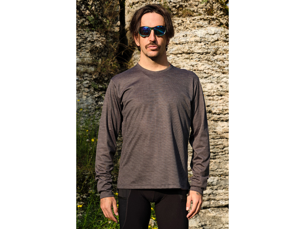 Giordana Gravel Uld  -shirt Lange ærmer Sort Str
