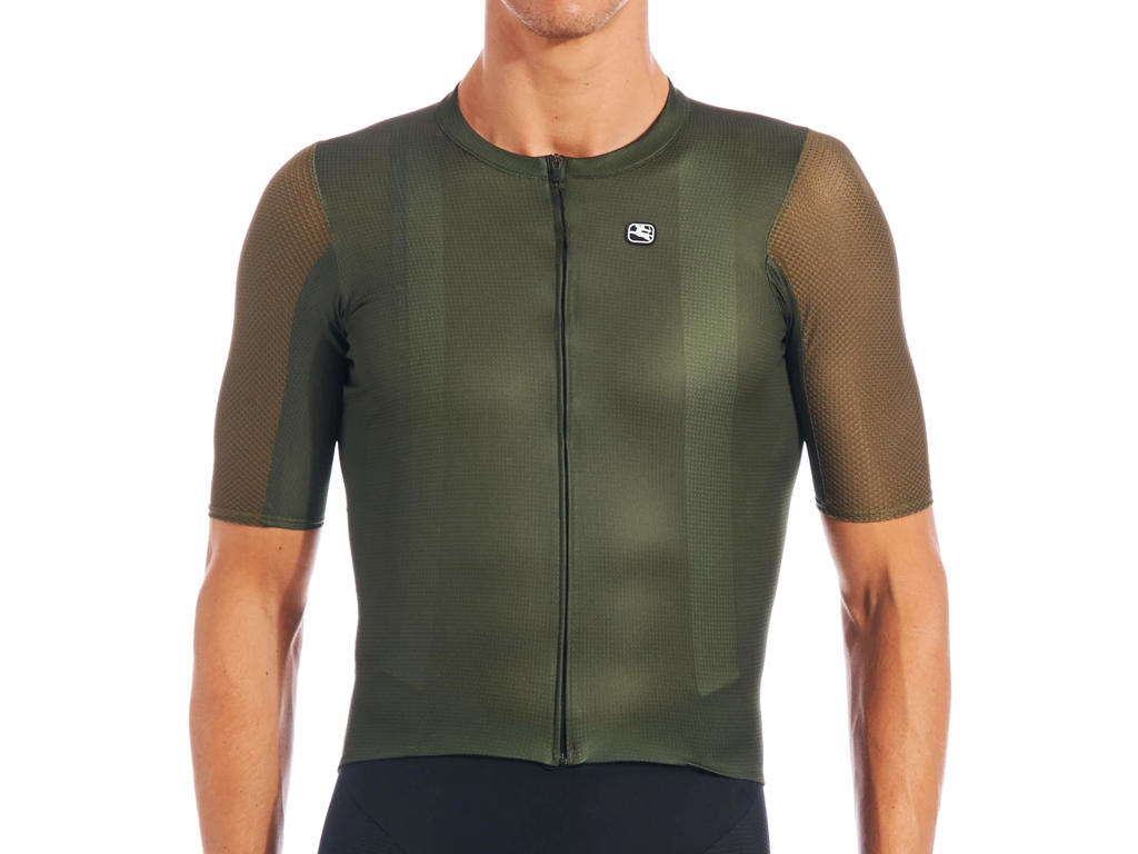 Giordana Silverline Cykeltrøje Korte ærmer Army Grøn Str