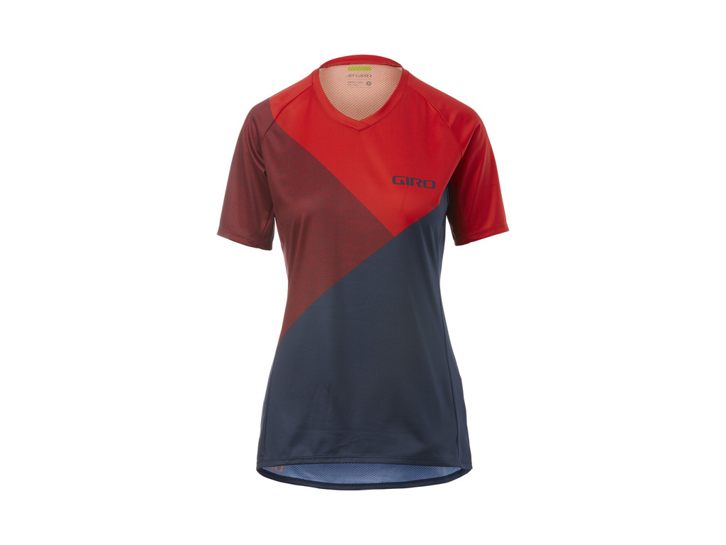 Giro Roust Dame Cykelbluse Med Korte ærmer Mtb Str Xs Rød Shadow