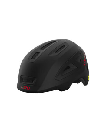 Giro Scamp Ii Mips Ii Cykelhjelm Barn Str  49-53 Cm Mat Sort Rød
