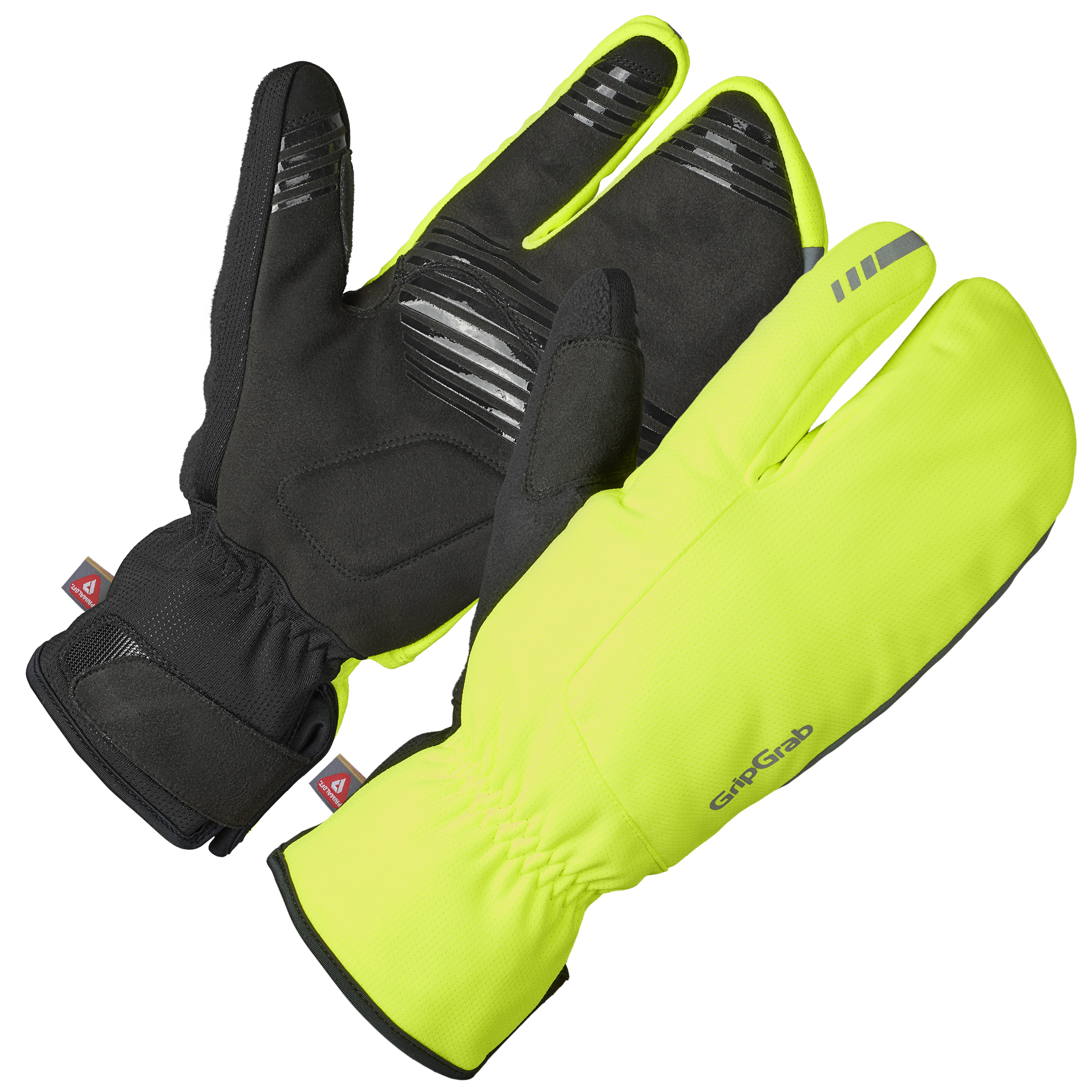 Gripgrab Nordic   Vindtætte Lobster-vinterhandsker Hi-vis