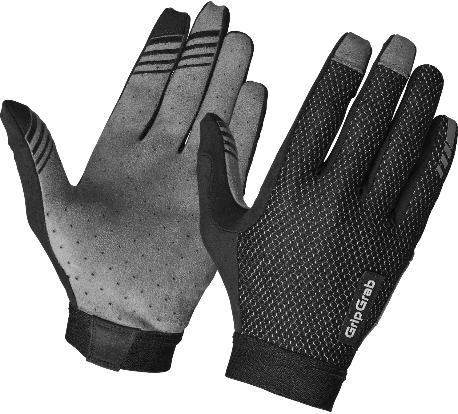 Gripgrab Vertical   Insidegrip X2122  Langfingret Sommerhandsker Black