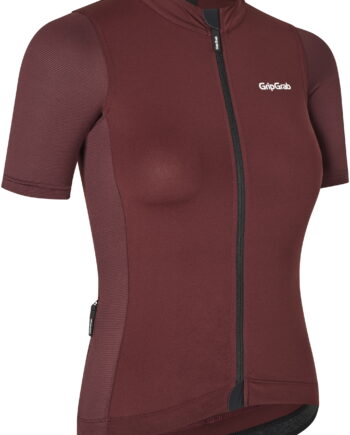 Gripgrab Women X27   Ride Kortærmet Cykeltrøje Dark Red