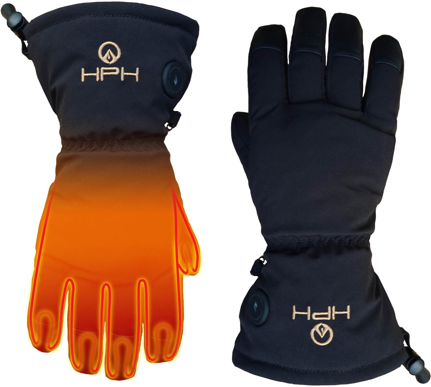 Happyhot Fingerhandske Med Varme Hafjell    Elvarme