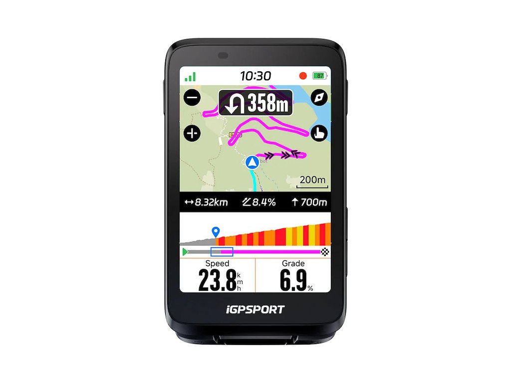 Igpsport Binavi Gps Cykelcomputer Sort
