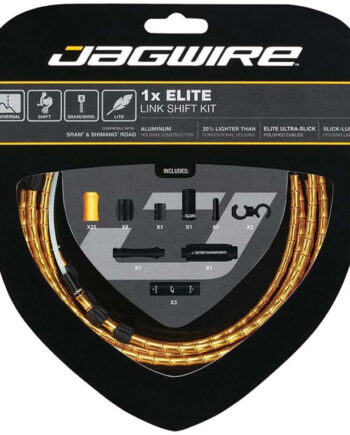 Jagwire Elite Link Gearkabelsæt Til Road Mtb Guld
