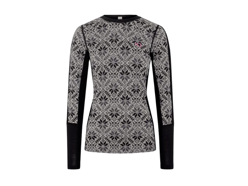 Kari Traa Anna Baselayer Trøje Merino Sort Dame