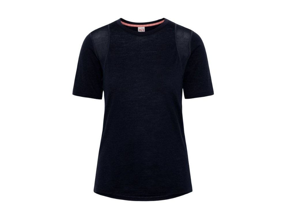Kari Traa Embla Wool Tee -shirt Blå Str