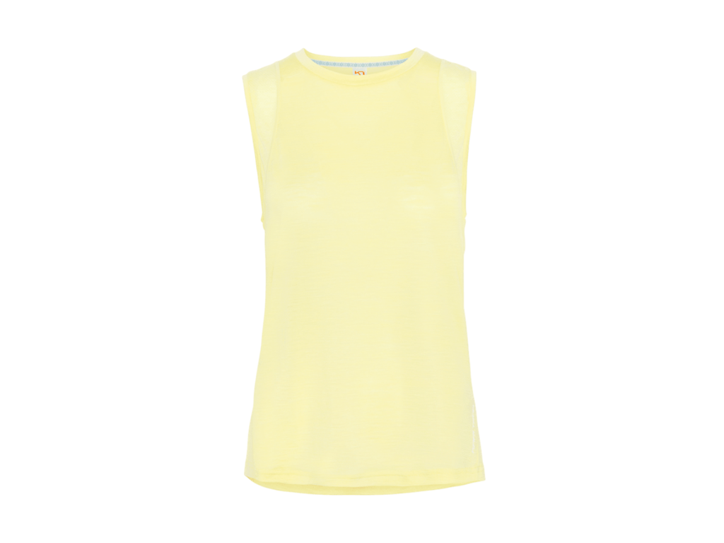 Kari Traa Embla Wool Top  -shirt Gul Str