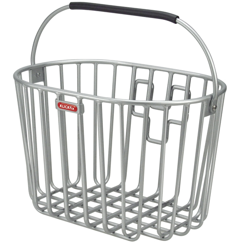 Klickfix Alumino Frontkurv Alu Sølv 16l