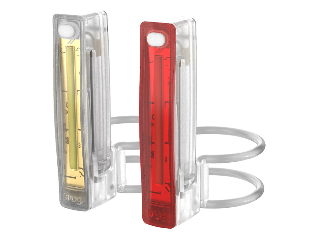 Knog Plus Twinpack Cykellygtesæt Transparent