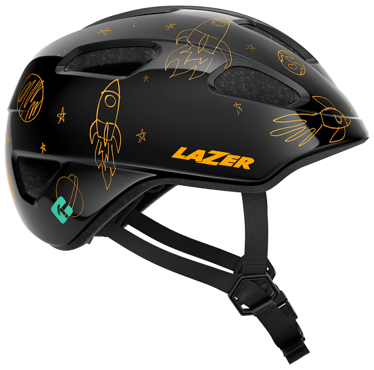 Lazer Pnut     Kineticore  Quot Green Buckle Quot  Cykelhjelm Flying Rocket