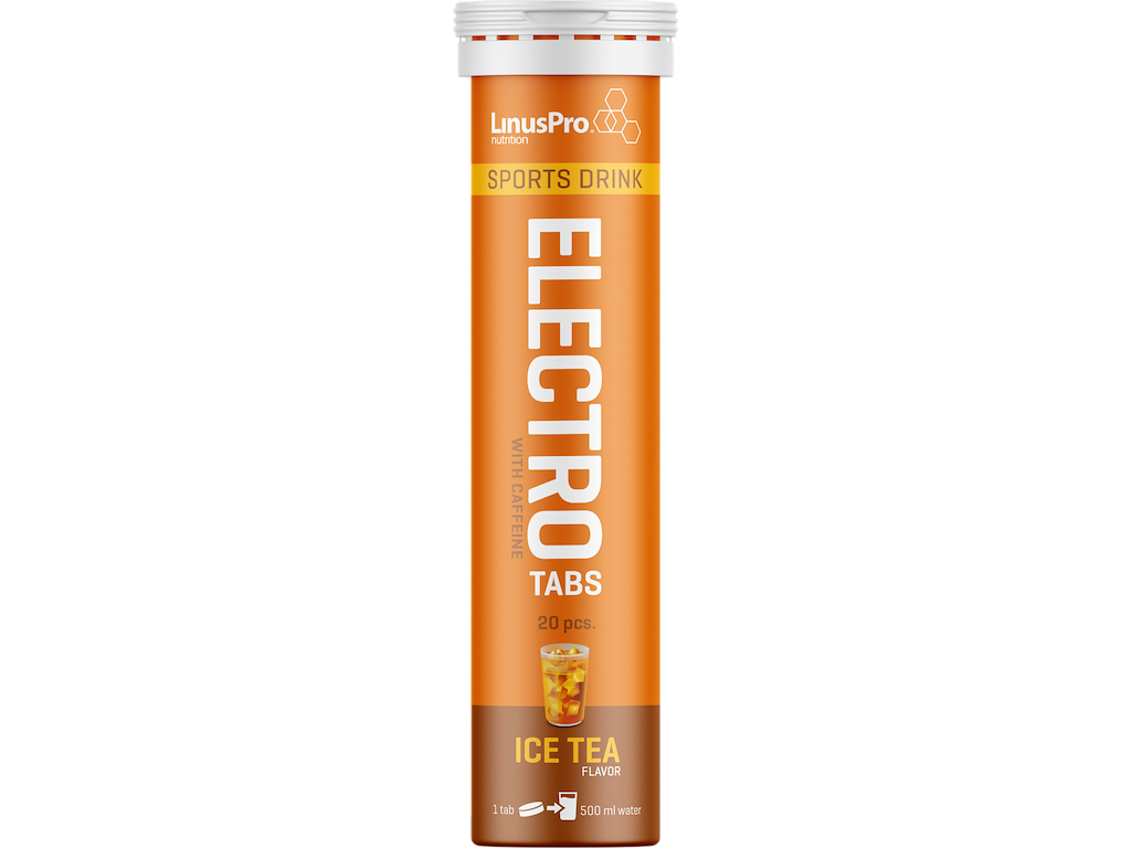 Linuspro Elektrolyt Tabs Ice Tea Med Koffein 20 Tabs