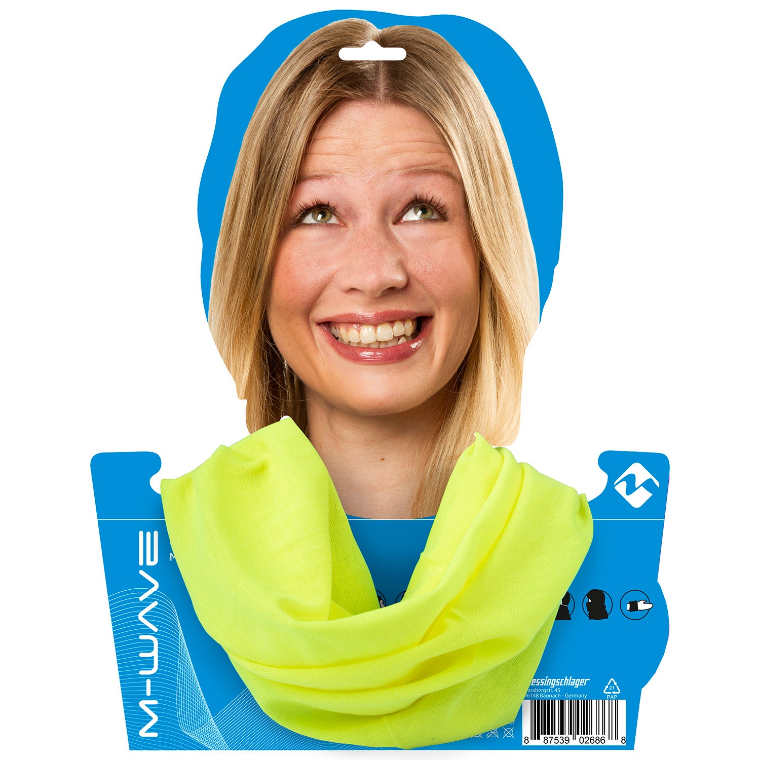 -wave Neon Yellow Halsedisse   Onesize