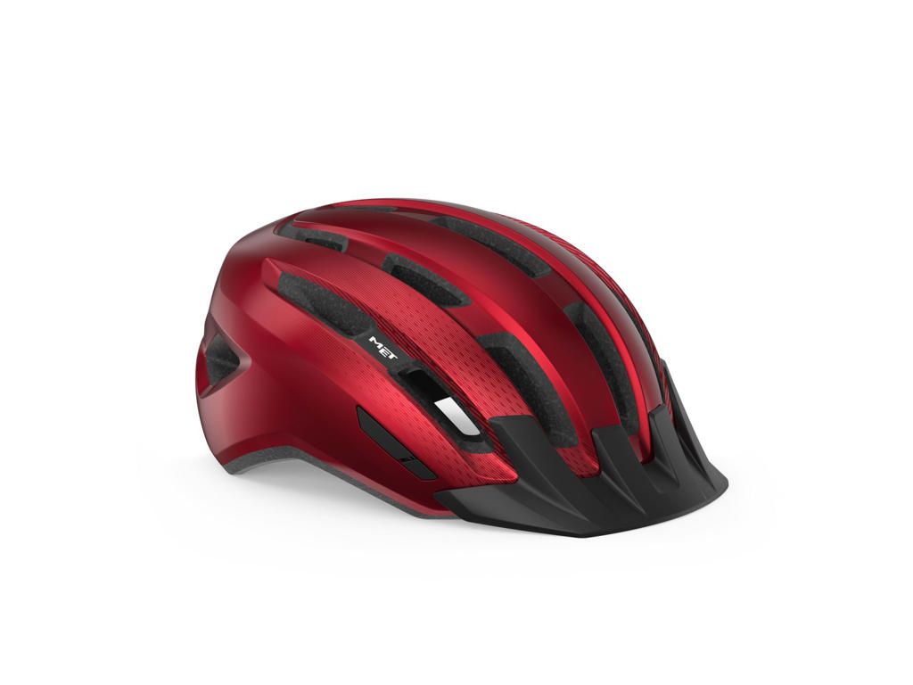 Met Helmet Downtown Red Glossy 58-61 Cm