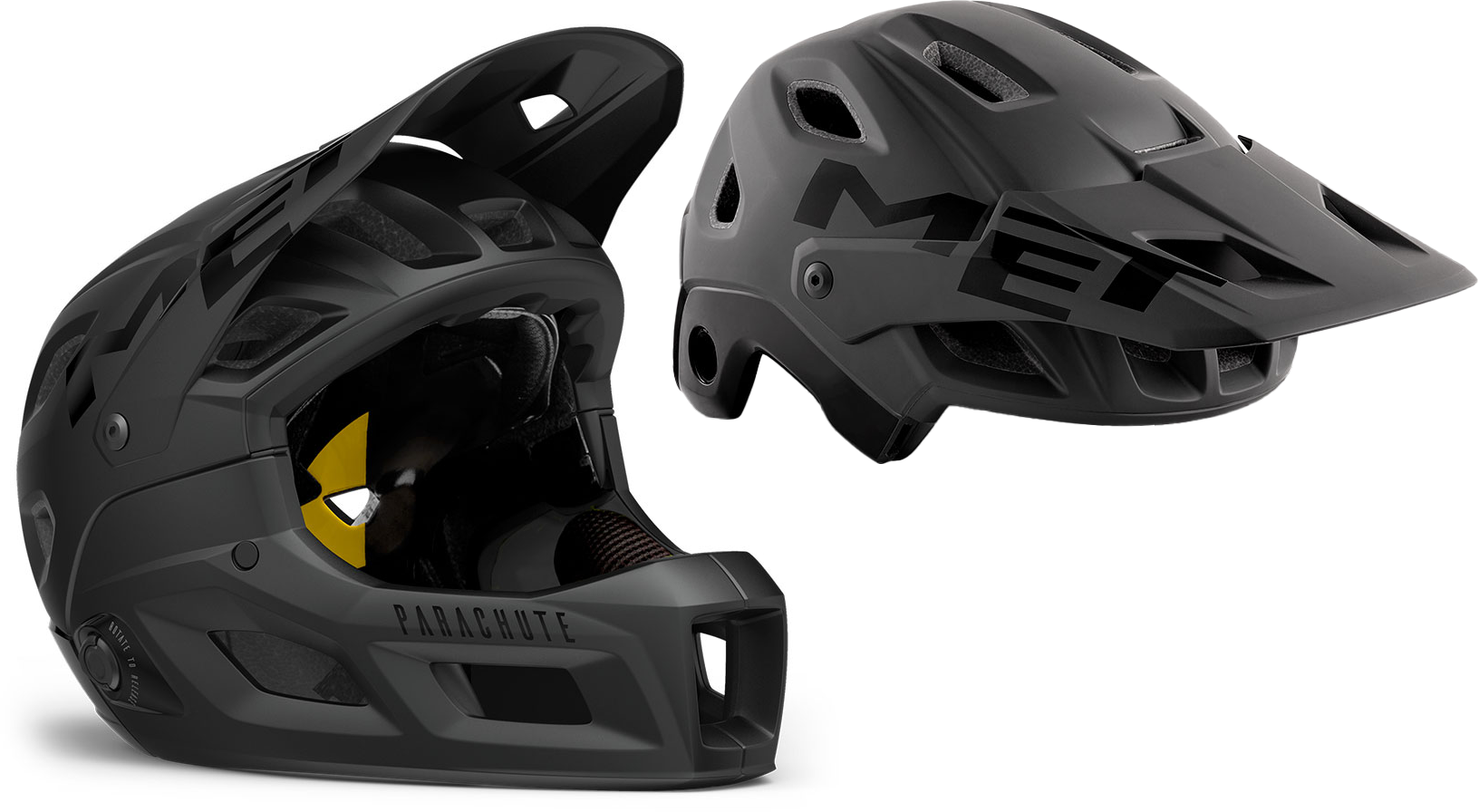 Met Helmet Parachute Mcr Mips Sort