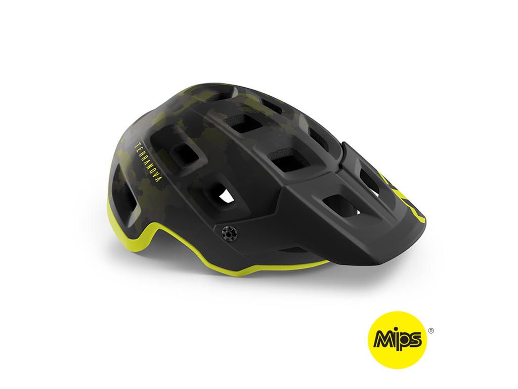 Met Helmet Terranova Mips Camo Lime Green Matt 52-56 Cm