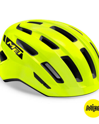 Met Miles Mips Cykelhjelm Crossover Gul Glossy Str  58-61 Cm