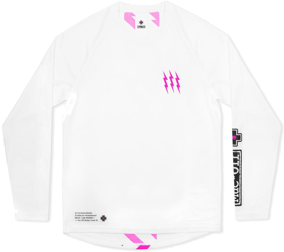 Muc-off Riders Jersey Long Sleeve Hvid