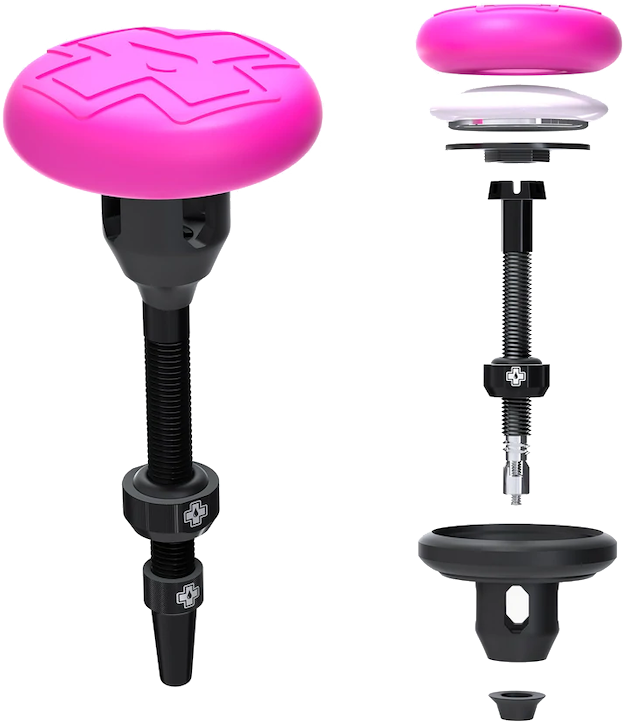 Muc-off Stealth Tubeless Tag Holder   44mm Valve Kit Til Apple Airtag