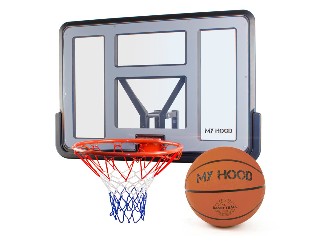 My Hood Basketkurv På Plade Med Vægbeslag Inklusiv Bold