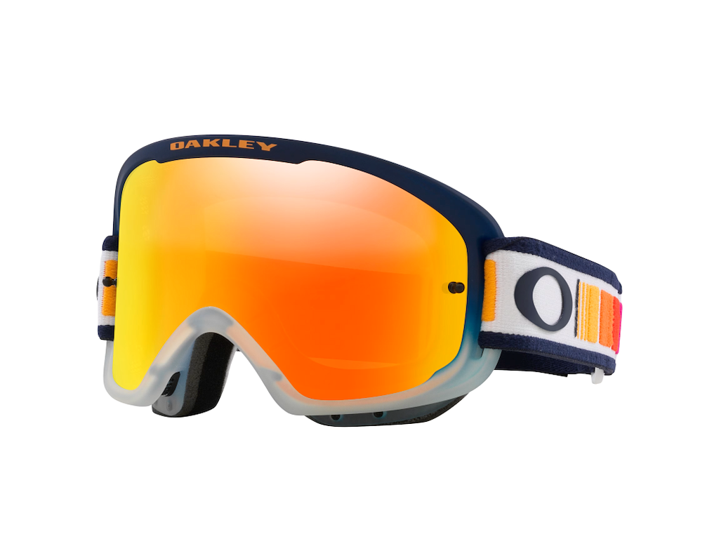Oakley   Frame     Pro Mtb Troy Lee Design Cykelbriller Fire Iridium Tld Orange Blocks