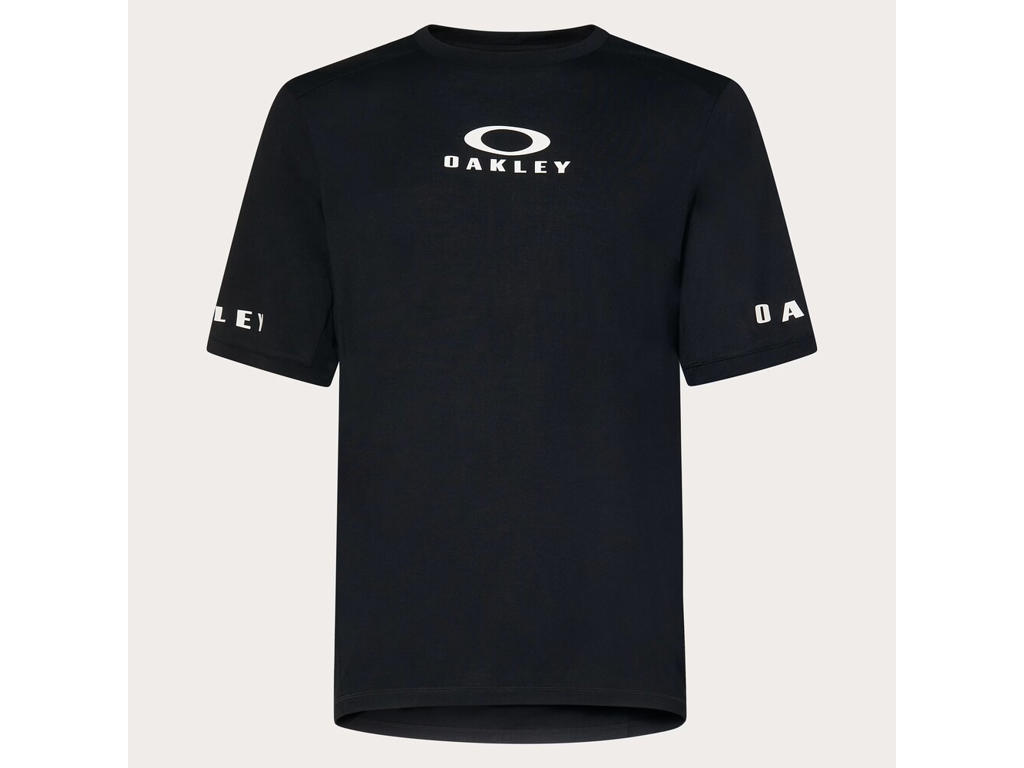 Oakley Seeker Flow Cykeltrøje Korte ærmer Sort Herre