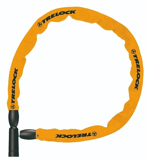 Orange Trelock Bc115 Kædelås Med Nøgle 60 Cm   Mm
