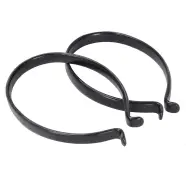 Oxc Oxford Bukseklips Pvc-belagt Black  Pair  Cykelreservedele