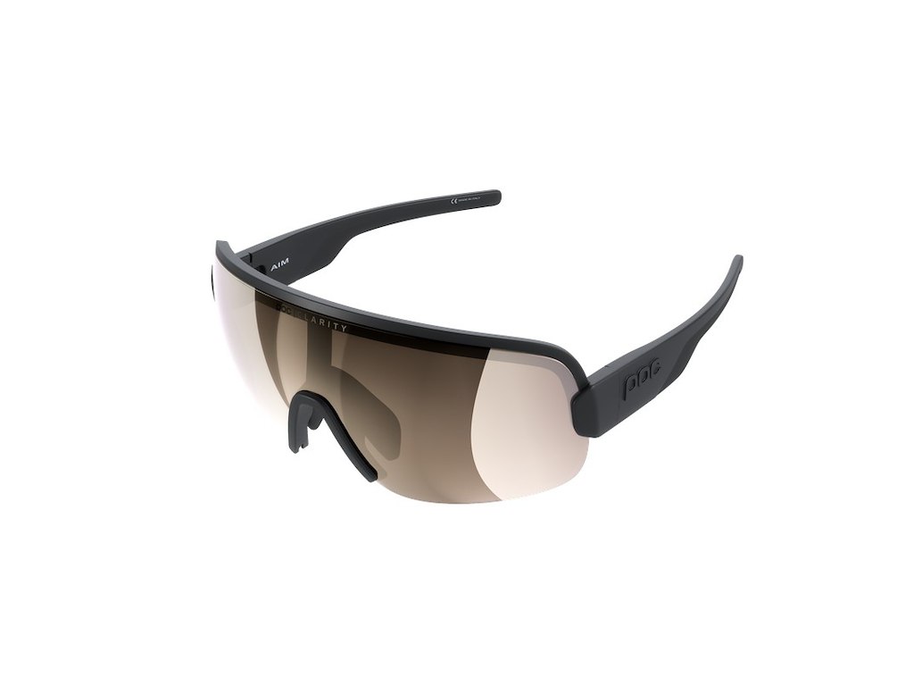 Poc Aim Cykelbriller Black Clarity Road Sunny Silver