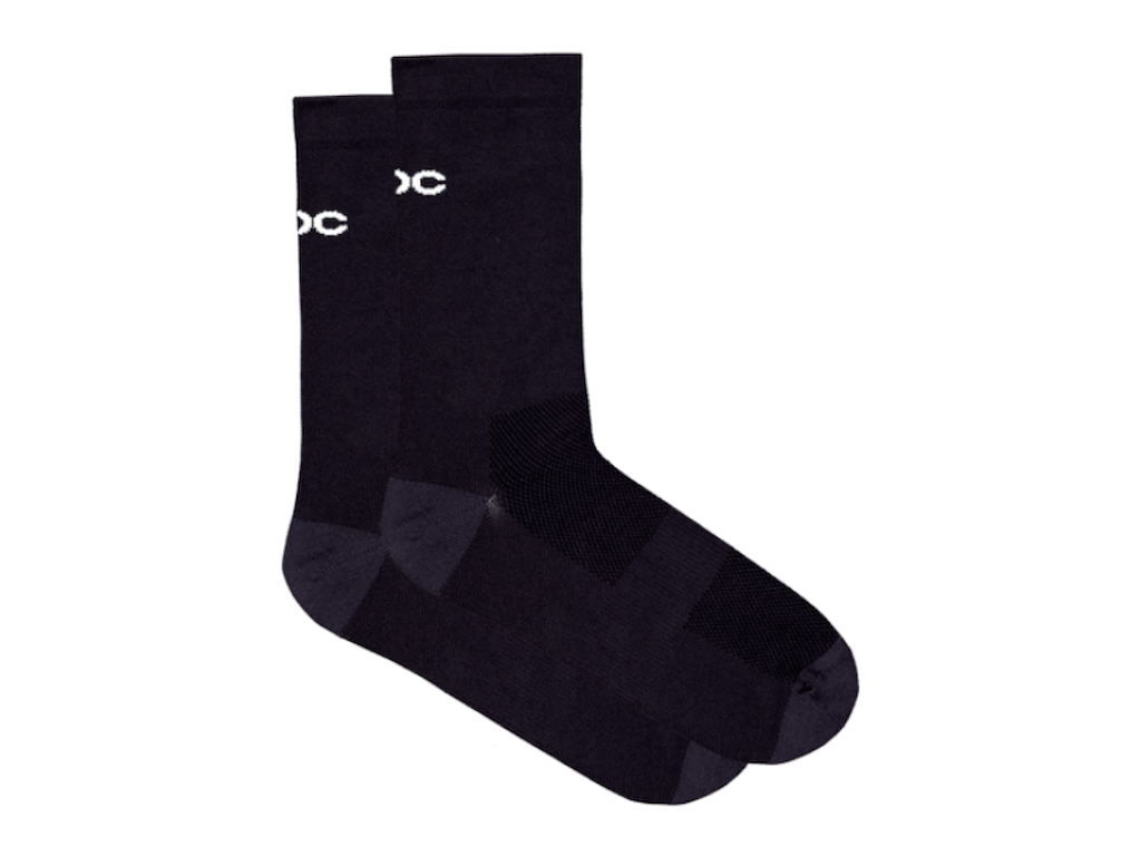 Poc Cadence Road Long Sock Cykelstrømper Uranium Black Str  Medium 40-42
