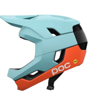 Poc Otocon Race Mips Cykelhjelm Indicolite Blue Matt Carnelian Orange Matt Str    59-62
