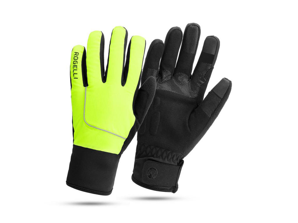 Rogelli Essential Vinterhandsker Flour-yellow Str