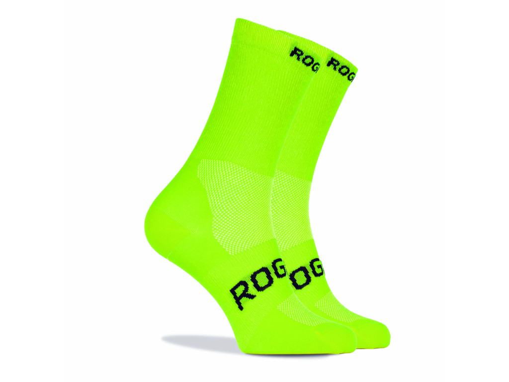Rogelli Rcs-08 Cykelstrømper -skin Gul Str 40-43