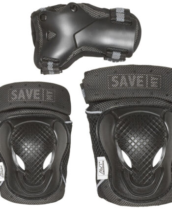Save My Bones Beskyttelsessæt Str    Sort Grå