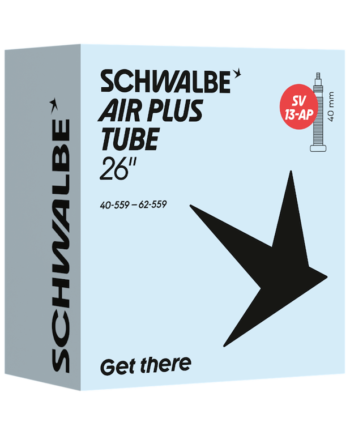 Schwalbe Air Plus Slange 26 Quot X1 60-  50  40 62-559  Med 40mm Lang Racerventil Sv13-ap