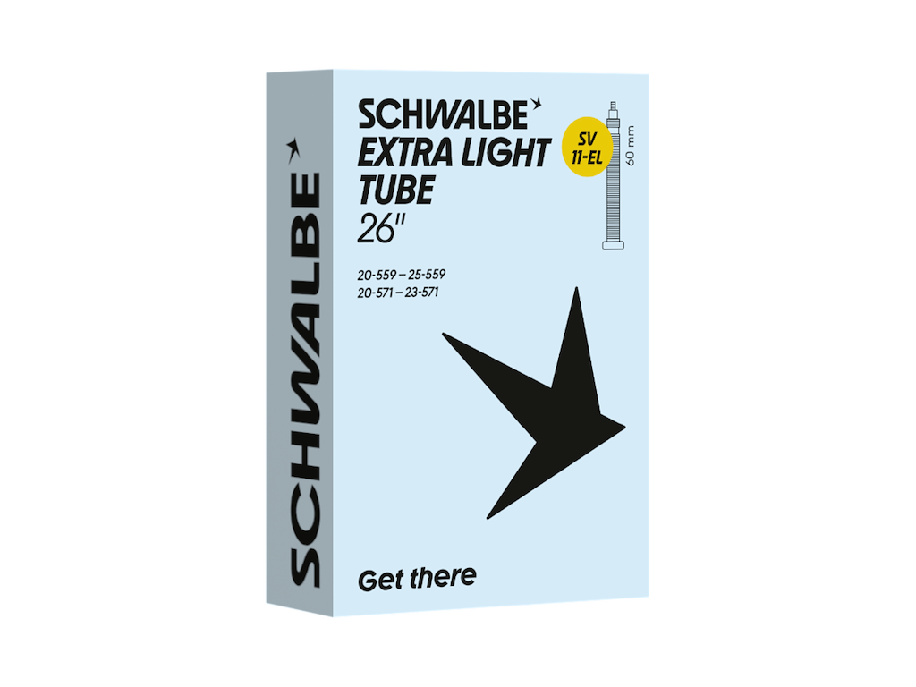 Schwalbe Extra Light Slange 26 Quot X0 80-  00  20 25-559  Med 60mm Lang Racerventil Sv11-el