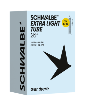Schwalbe Extra Light Slange 26 27   Quot X1 10-  80  28 44-584 590  Med 50mm Lang Racerventil Sv12-el