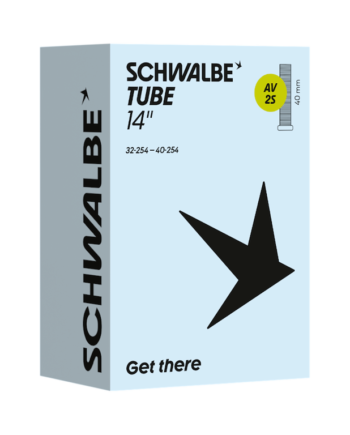 Schwalbe Slange 14 Quot X1 25-  60  32 40-254  Med 40mm Lang Autoventil Av2s