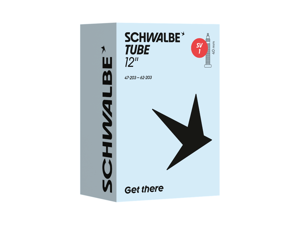 Schwalbe Slange 12 Quot X1 75-  50  47 62-203  Med 40mm Lang Racerventil Sv1