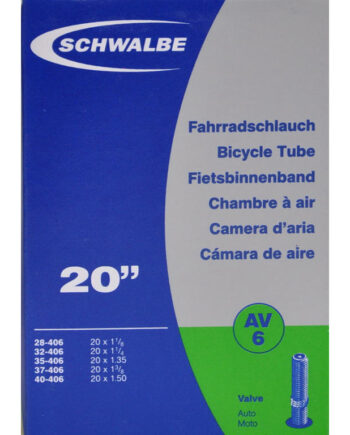 Schwalbe Slange 20     35-  50 Med Auto Ventil Av6