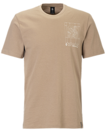 Scott Casual Tee  -shirt Herre Beige Str