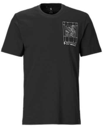 Scott Casual Tee  -shirt Herre Sort Str