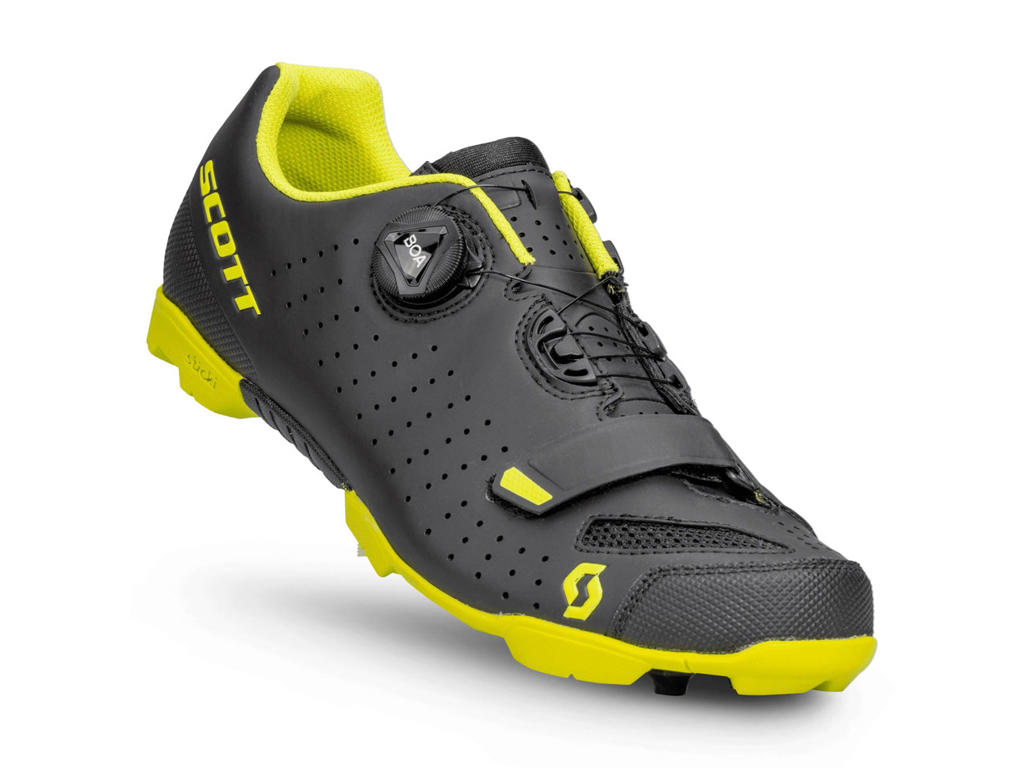 Scott Comp Boa Cykelsko Black Sulphur Yellow Str 42