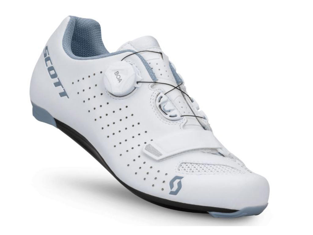 Scott Comp Boa Landevejssko Dame Matt White Light Blue Str 39